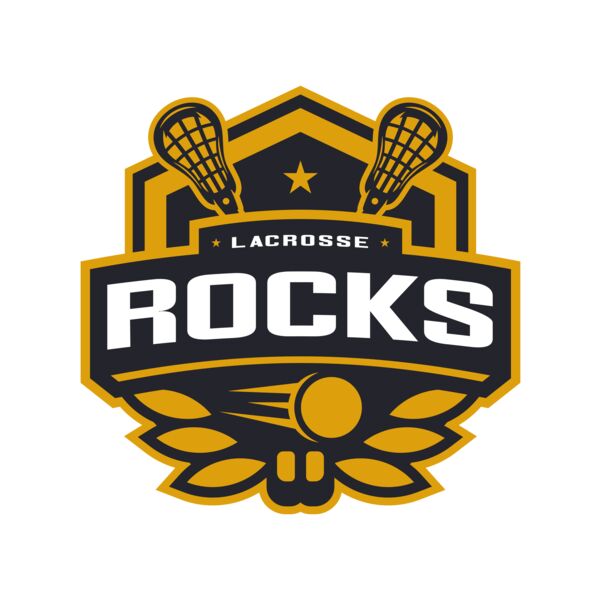 Rocks Lacrosse Logo Template Miniaturansicht