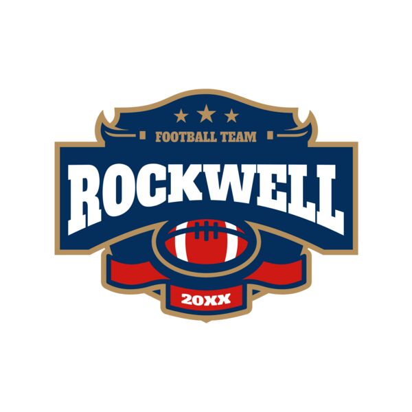 Rockwell Football team logo template Miniaturansicht