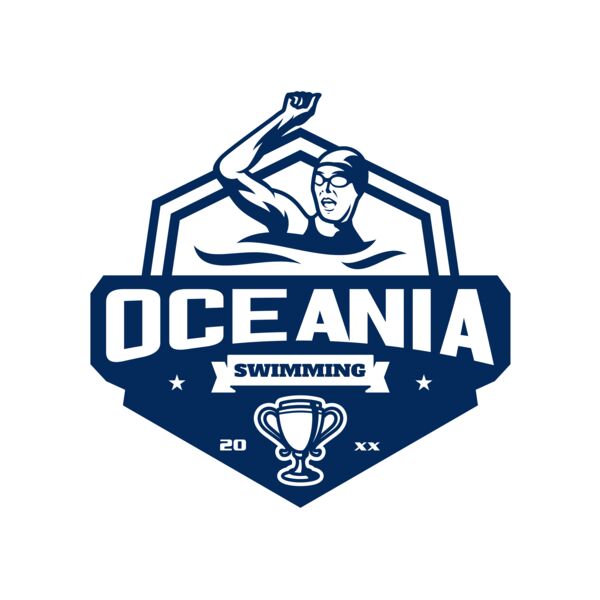 Oceania Swimming logo template Miniaturansicht