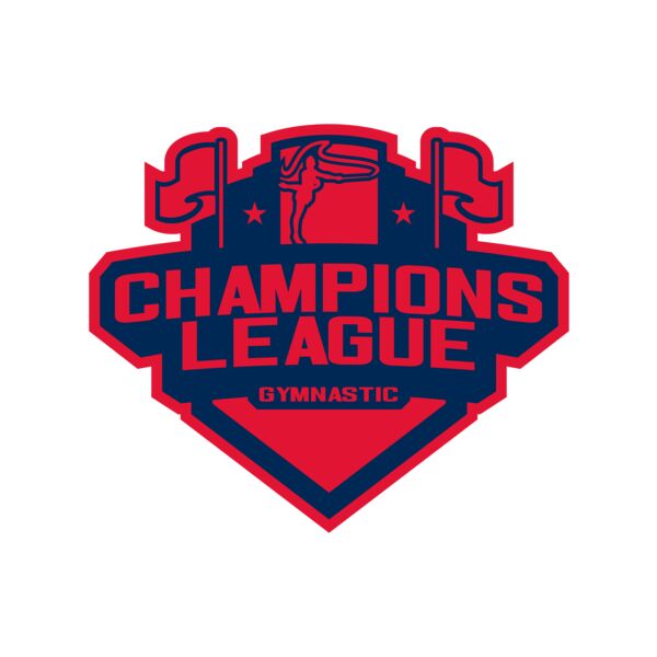 Champions League Gymnastic logo template Miniaturansicht