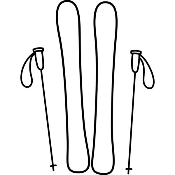 Ski Board and Poles 2 Miniaturansicht